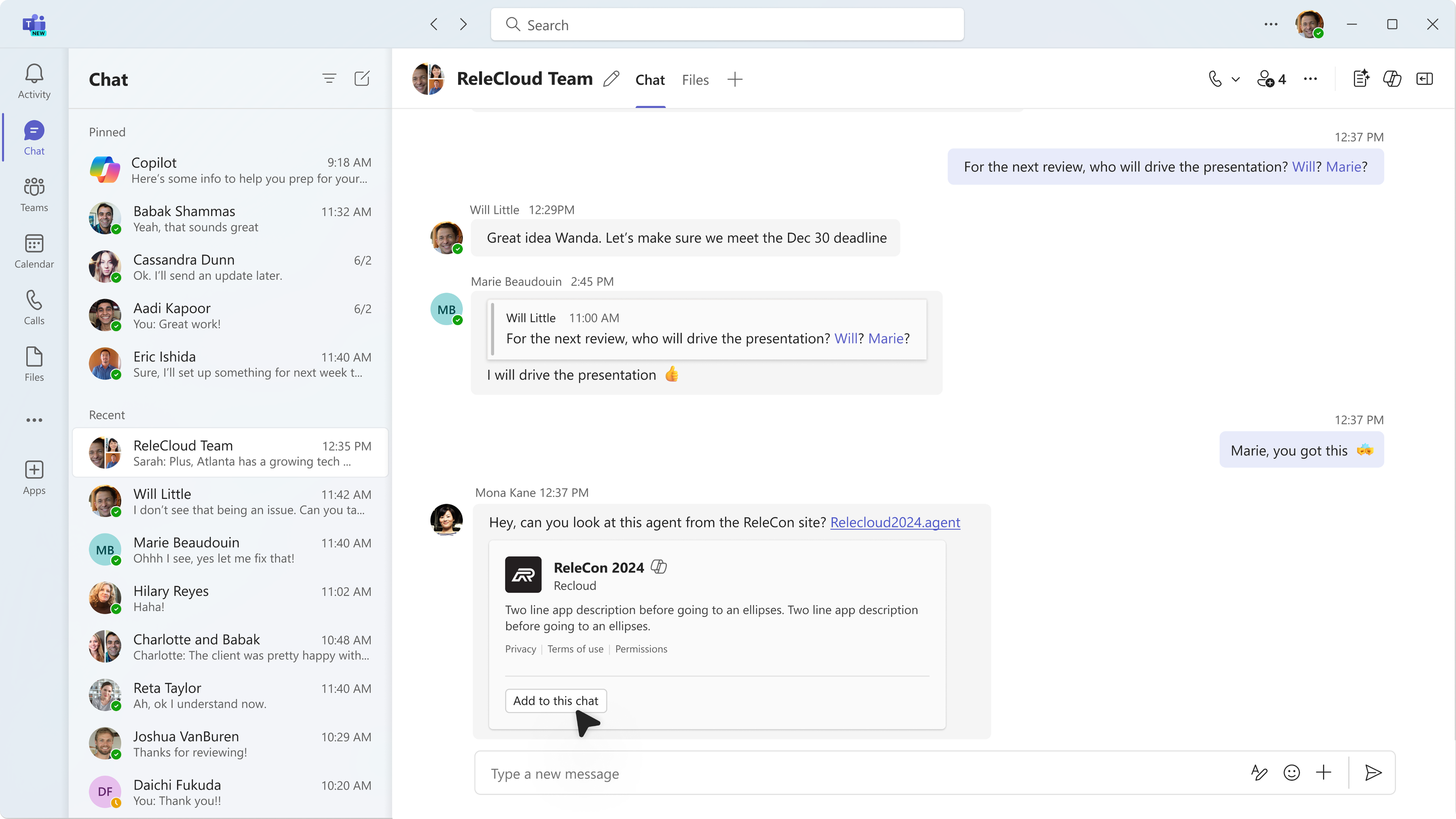 Adding an agent with one click